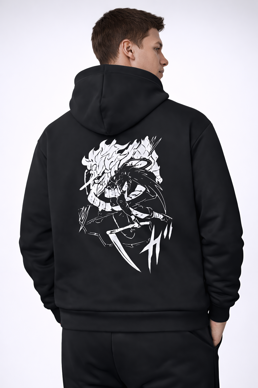 Ghost of Uchiha Black Hoodie