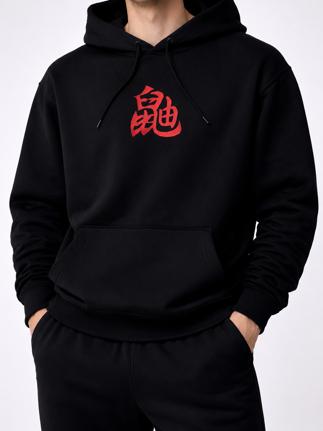 Crimson Red Raven Hoodie